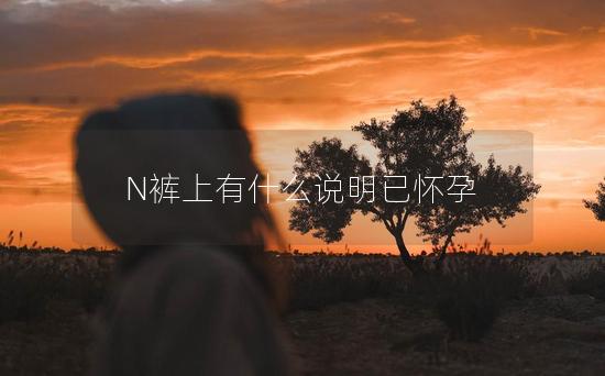 N裤上有什么说明已怀孕