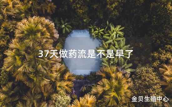 37天做药流是不是早了