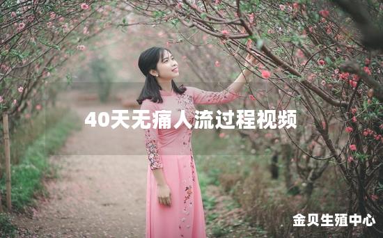 40天无痛人流过程视频