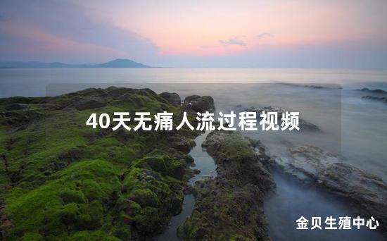 40天无痛人流过程视频