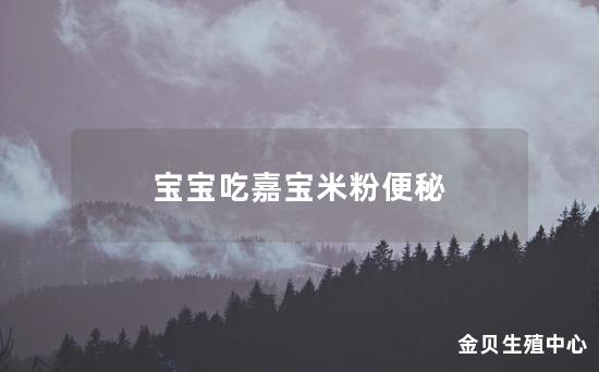 宝宝吃嘉宝米粉便秘