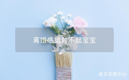 离婚感觉对不起宝宝