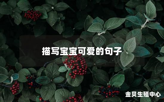 描写宝宝可爱的句子