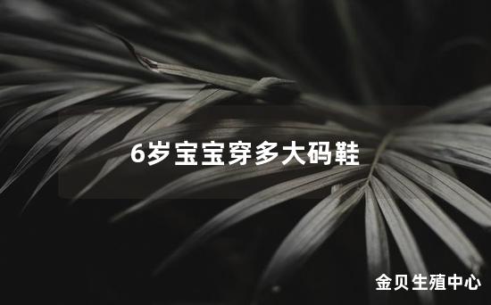 6岁宝宝穿多大码鞋