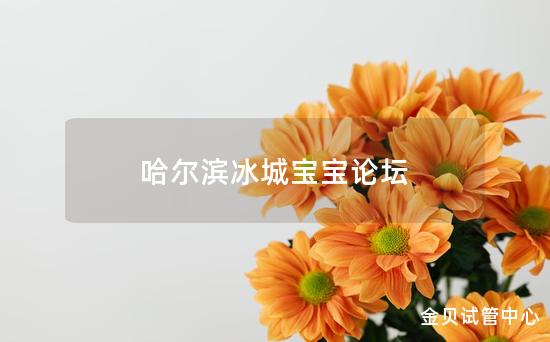 哈尔滨冰城宝宝论坛