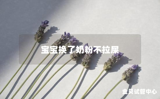 宝宝换了奶粉不拉屎