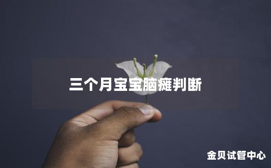 三个月宝宝脑瘫判断